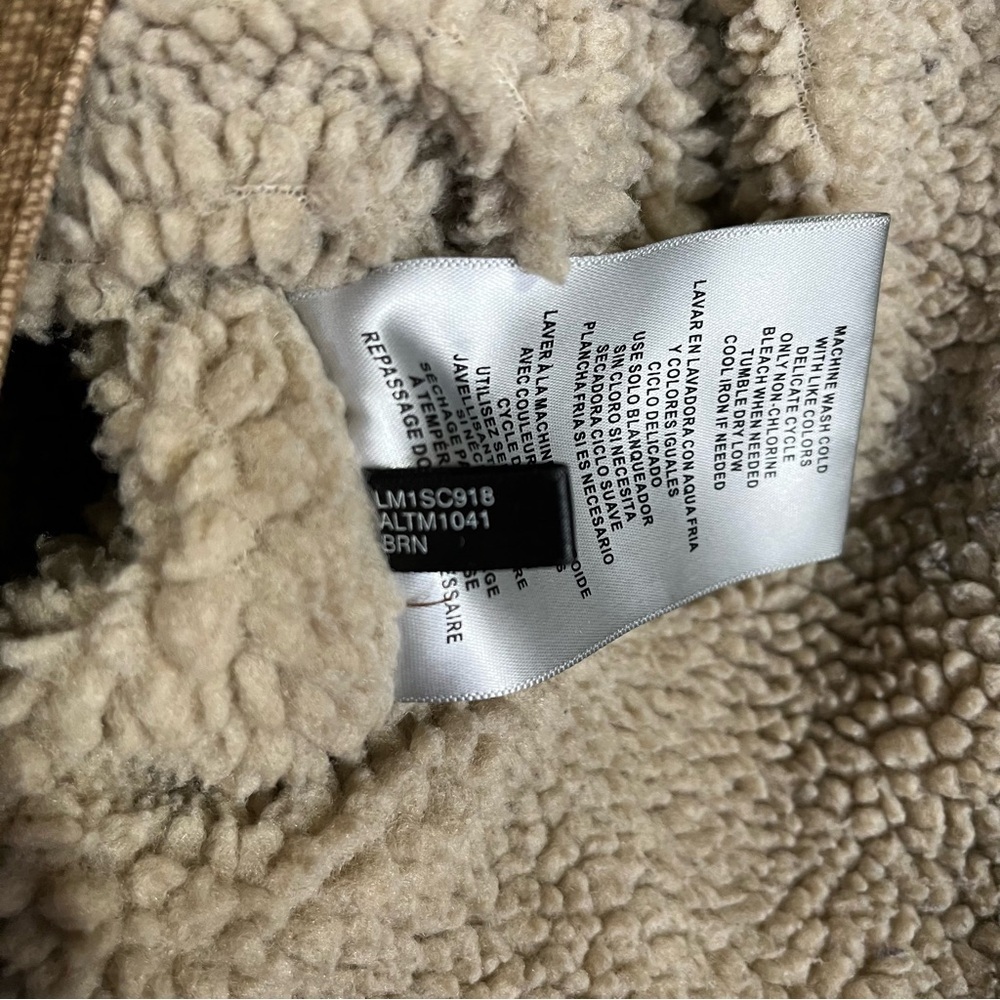 Levi’s Men’s Sherpa Lined Midweight Hooded Work Jacket Chore Coat Barn Field S - Picture 10 of 10